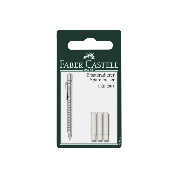 FABER-CASTELL Radierer 131597 Grip 2011 3 Stück