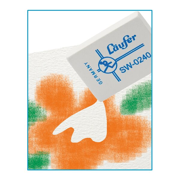 Läufer Naturkautschuk-Radierer SW, weich