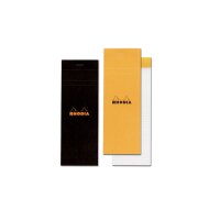 RHODIA Bloc notes noir 74x210mm 82009C quadrillé...