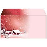 sigel Enveloppe à motif de Noël Silent Night, format long