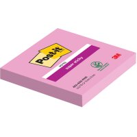Post-it Haftnotizen super sticky notes, 76 x 76 mm, blau