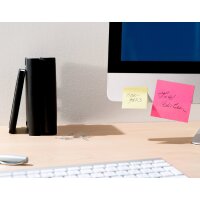 Post-it Haftnotizen super sticky notes, 76 x 76 mm, blau