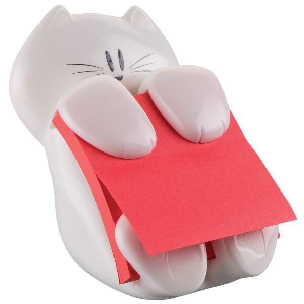 Post-it Distributeur Z-Notes Chat, équipé, blanc