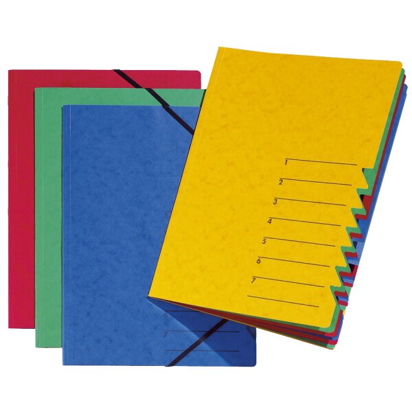 PAGNA trieur EASY, A4, carton, 7 compartiments, jaune
