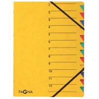 PAGNA Ordnungsmappe "EASY", DIN A4, Karton, 12...