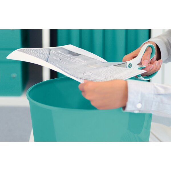 LEITZ Schere WOW Titan, Länge: 205 mm (8"), blau-metallic