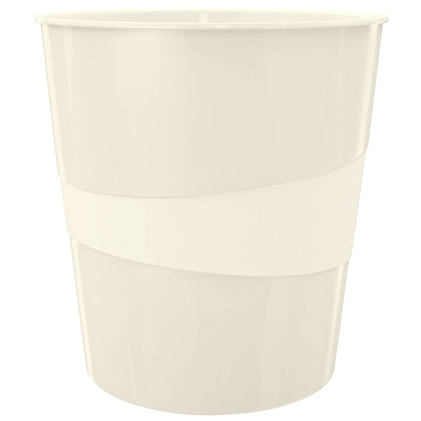 LEITZ Papierkorb WOW, aus Kunststoff, 15 Liter,blau-metallic