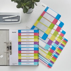 LEITZ Intercalaires en plastique WOW,...