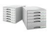 LEITZ Set tiroirs Plus gris 52110085 5 comp.