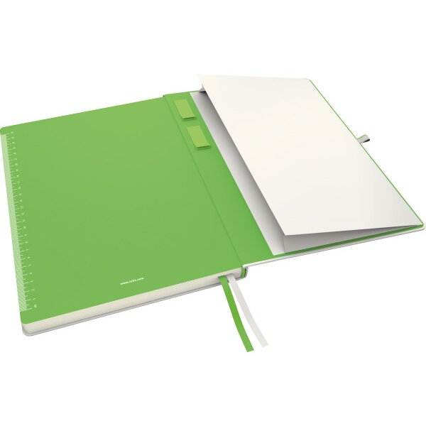 LEITZ Notizbuch Complete A4 4471-00-01 weiss, kariert 5mm 80 Blatt