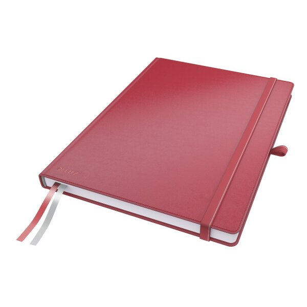 LEITZ Carnet Complete A4 44710025 quadrillé rouge