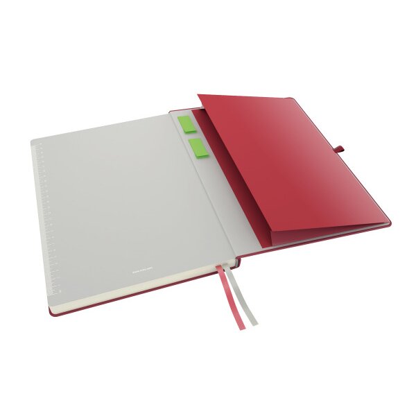 LEITZ Carnet Complete A4 44710025 quadrillé rouge
