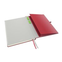 LEITZ Carnet Complete A4 44710025 quadrillé rouge