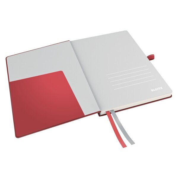 LEITZ Carnet Complete A5 44770025 quadrillé rouge