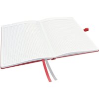 LEITZ Carnet Complete A5 44770025 quadrillé rouge