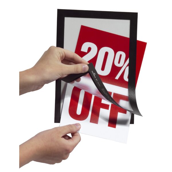 DURABLE Magnetrahmen DURAFRAME, DIN A5, silber