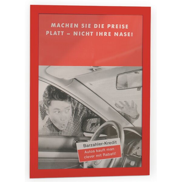 DURABLE Cadre daffichage magnétique DURAFRAME, A4, rouge