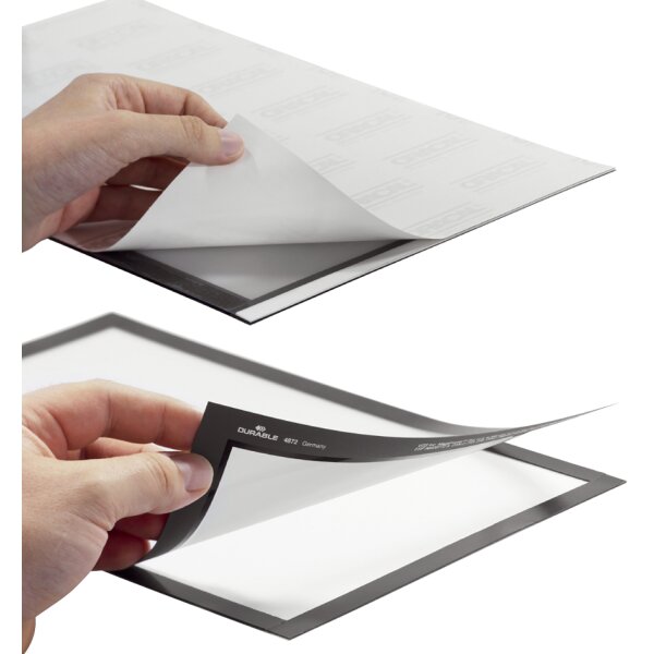 DURABLE Cadre daffichage magnétique DURAFRAME, A4, rouge