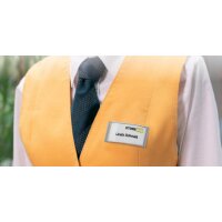 DURABLE Badge CLASSIC, à aimant, 65 x 25 mm, argent