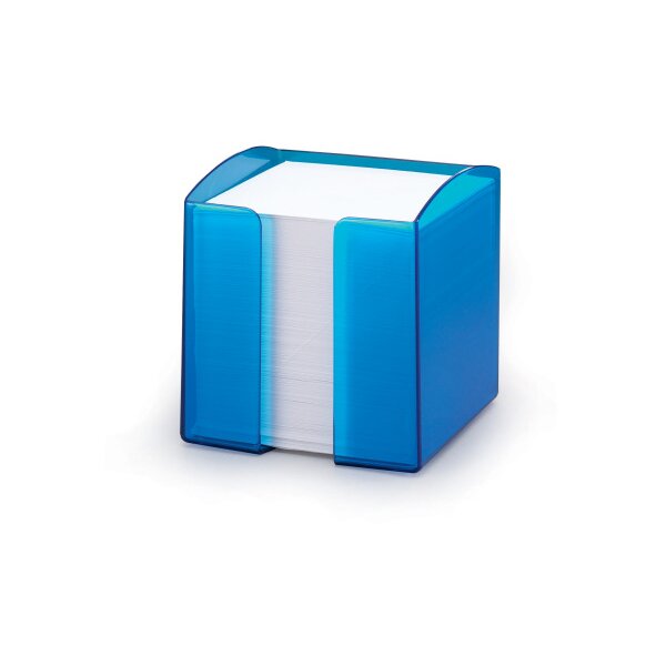 DURABLE Zettelbox Trend 10x10cm 1701682540 blau-transp.