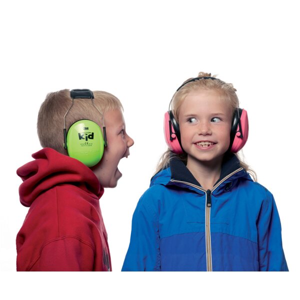 3M Peltor kid Casque anti-bruit H510, vert fluo / noir