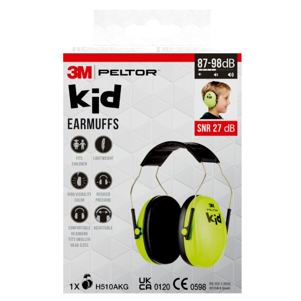 3M Peltor kid Kapsel-Gehörschutz H510, neonpink schwarz