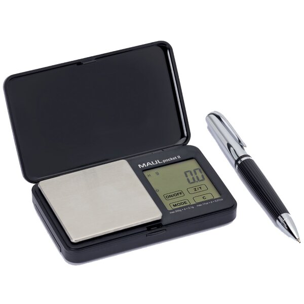 MAUL Taschenwaage MAULpocket II, Tragkraft: 500 g, schwarz