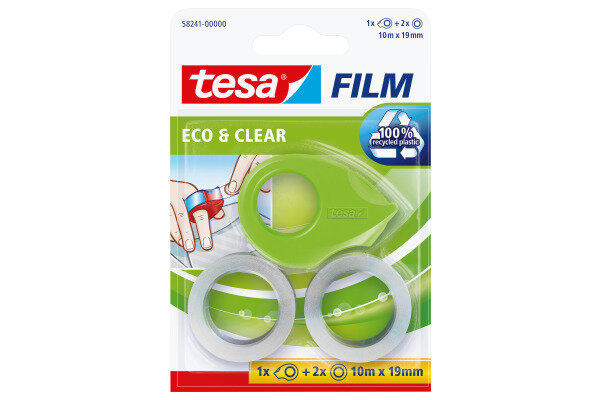 TESA Ruban eco&clear Mini 19mmx10m 582410000 vert 2 pcs.