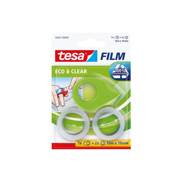 TESA Ruban eco&clear Mini 19mmx10m 582410000 vert 2 pcs.