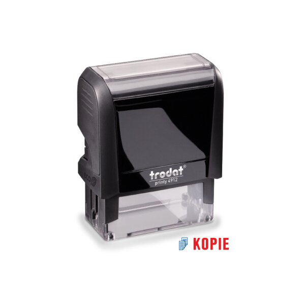 TRODAT Tampon Kopie 4912KOPIE bleu/rouge 47x18mm
