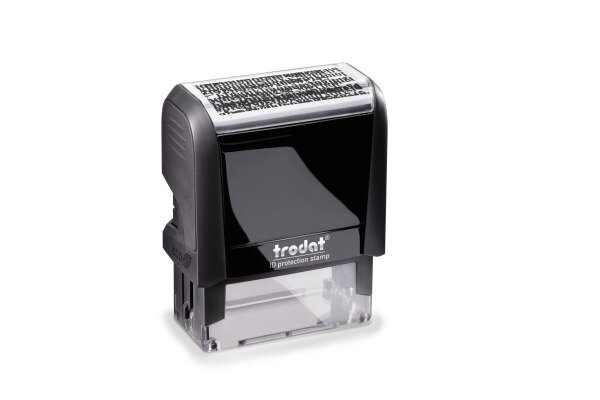 TRODAT Stempel Datenschutz 4912SECURE schwarz 47x18mm