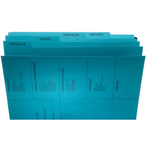 PAGNA Personalakte, aus Karton, 5-fach, rot