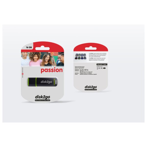 DISK2GO USB-Stick passion 2.0 16GB 30006491 USB 2.0