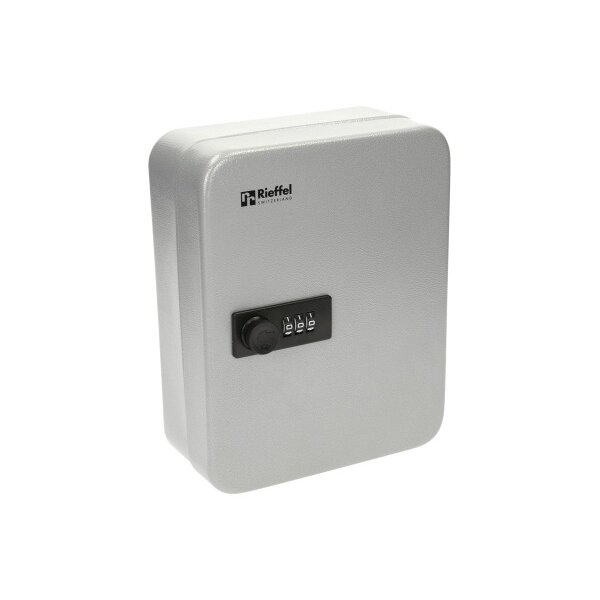 RIEFFEL SWITZERLAND Schlüsselkasten KyStor grau A15612 24,2x30x8cm 28 Haken