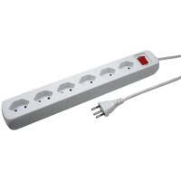 STEFFEN Steckdosenleiste 1,5m 207603216S weiss 6 Stecker