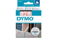 DYMO Schriftband D1 rot weiss S0720550 12mm 7m