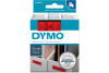 DYMO Schriftband D1 schwarz rot S0720570 12mm 7m