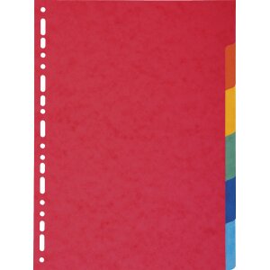 EXACOMPTA Karton-Register, DIN A4, 6-teilig