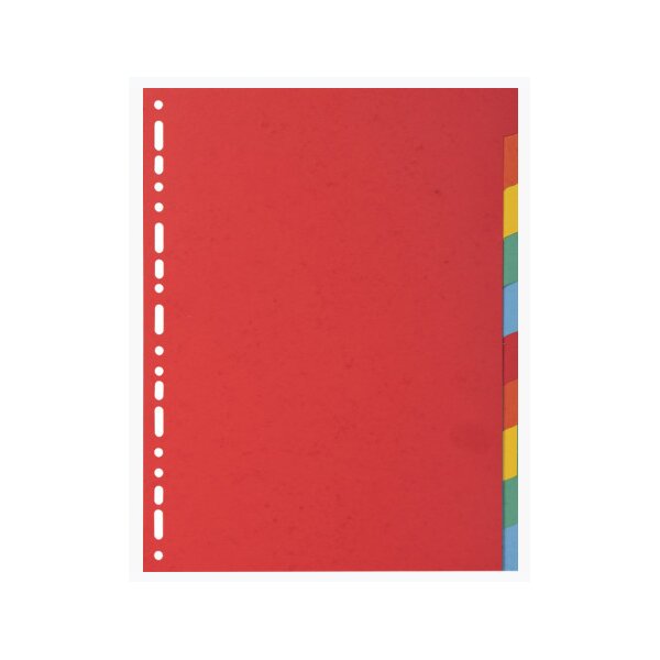 EXACOMPTA Intercalaires en carton, A4 Maxi, 12 touches