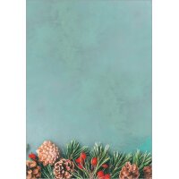 sigel Weihnachts-Motiv-Papier "Blue Harmony", A4, 90 g qm