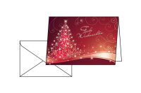 SIGEL Karten Couverts A6 DS019 W Weihnachten, 220g 25...