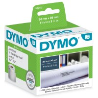 DYMO LabelWriter-Adress-Etiketten, 89 x 36 mm, transparent