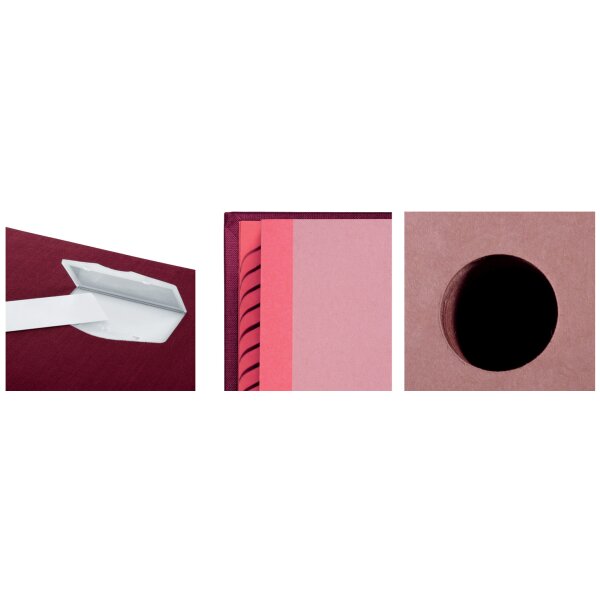 PAGNA Parapheur DE LUXE, A4, 10 compartiments, rouge