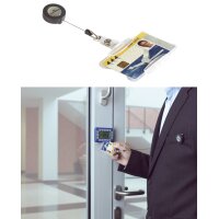 DURABLE Namensschild, mit Ausweishalter, 85 x 54 mm