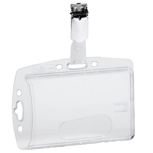 DURABLE Namensschilder, Hartbox, mit Clip, 54 x 85 mm