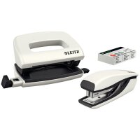 LEITZ Heftgerät- & Locher-Set Mini NeXXt WOW, violett