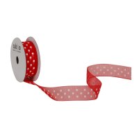 SPYK Band Cubino Dots 1748.1564 15mmx4m rot-weiss