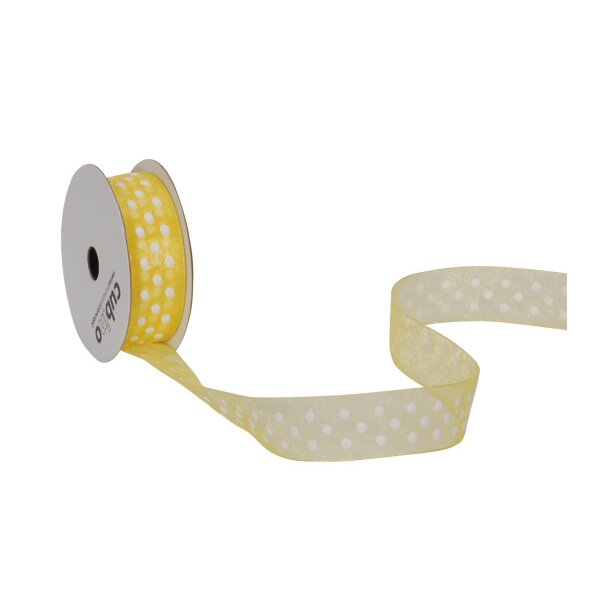 SPYK Bande Cubino Dots 1748.1564 15mmx4m jaune-blanc