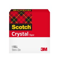Scotch Klebefilm Crystal Clear 600, 19 mm x 33 m, 7+1