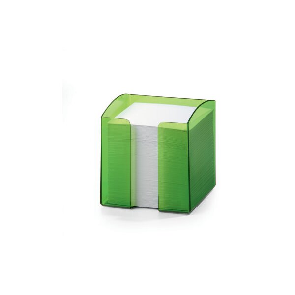 DURABLE Zettelbox Trend 10x10cm 1701682017 grün-transp.